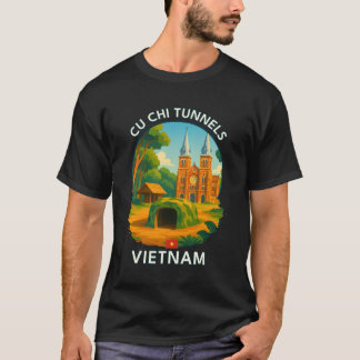 Cu Chi-Tunnel HCMC Region Vietnam Ikonische Asienl T-Shirt