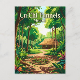 Cu Chi Tunnel Vietnam Postkarte
