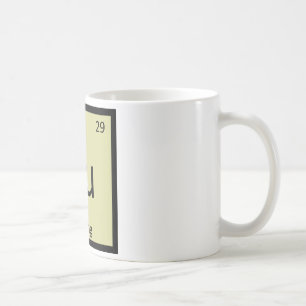 Cu - Curling Sports Chemistry Periodic Table Kaffeetasse