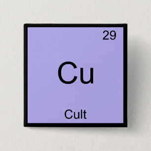 Cu - Kultiviertes Funny Chemistry Element Symbol T Button