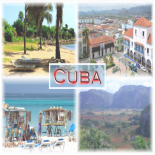 CU Varadero Beach - Santiago de Cuba - Vinales Aufkleber