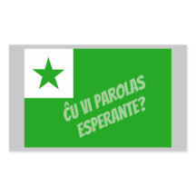 Ču vi parolas Esperante?