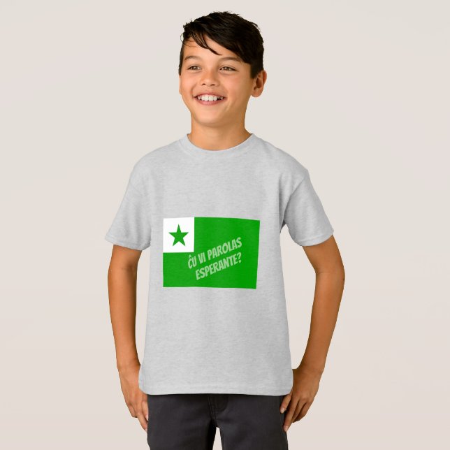 Ču vi parolas Esperante? T-Shirt (Vorne ganz)