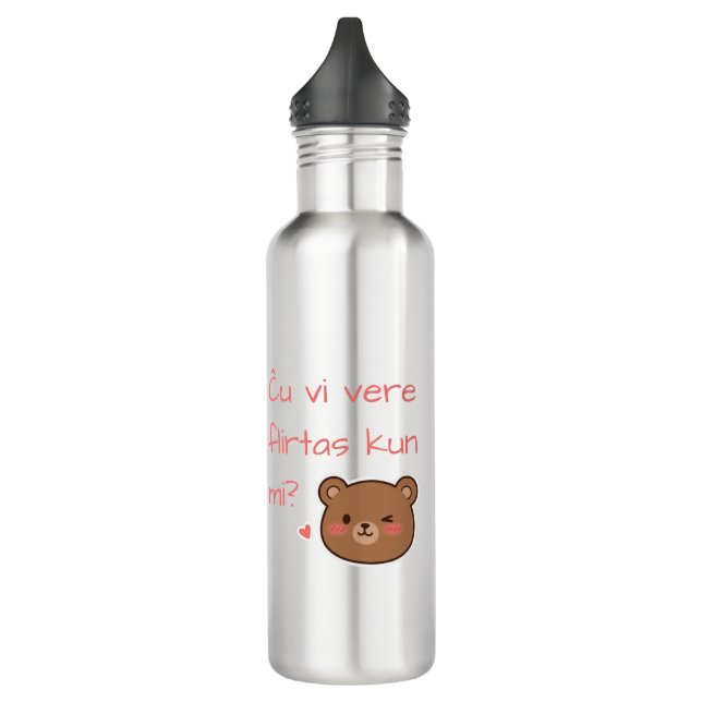 Ču vi vere flirtas kun mi? edelstahlflasche (Links)
