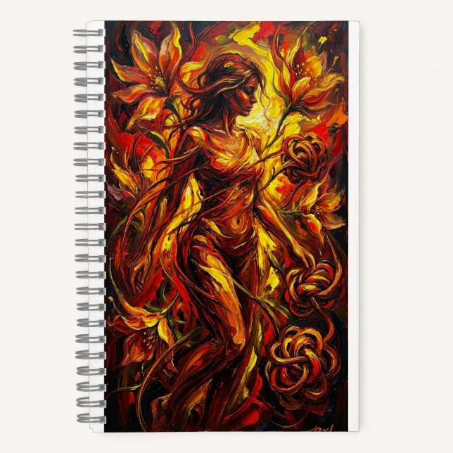 cuaderno arte y mujer notizbuch (Vorderseite)