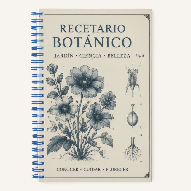 cuaderno botanico notizbuch (Vorderseite)
