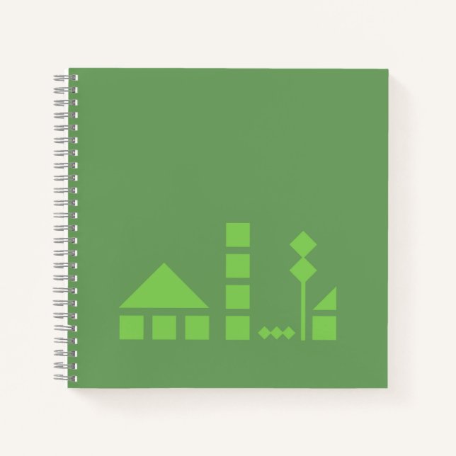 Cuaderno cuadrado ciudad notizbuch (Vorderseite)