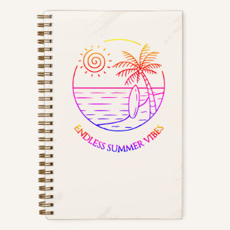 Cuaderno Cuadriculado Endless Summer Vibes Gridded Notizbuch