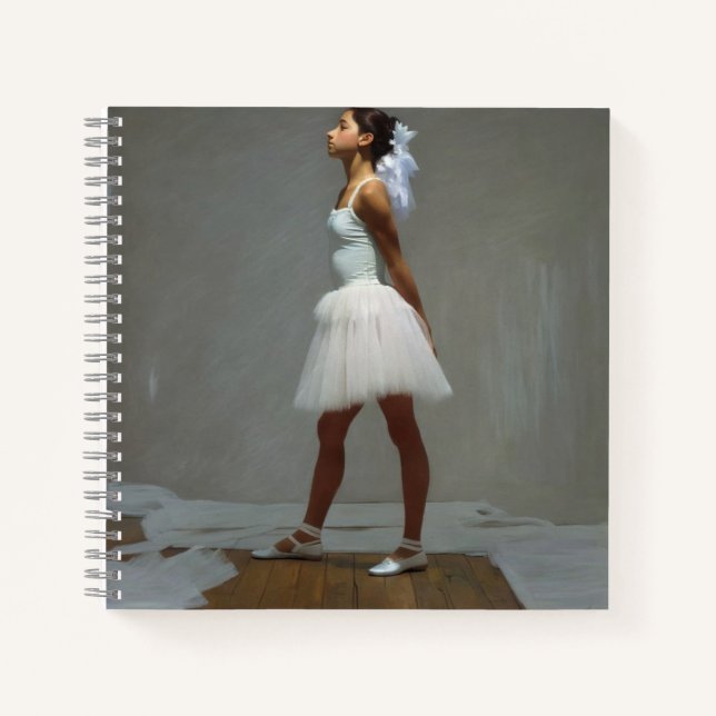 Cuaderno cuandrado con dibujos de bailarinas notizbuch (Vorderseite)