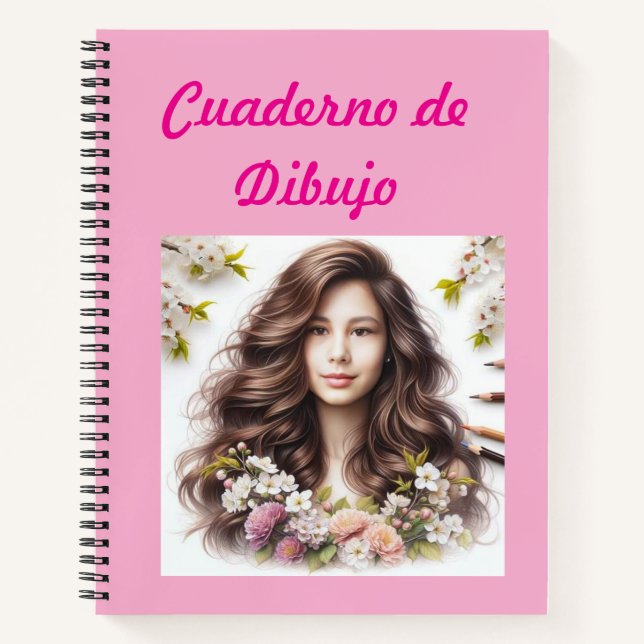 Cuaderno de dibujo floral notizbuch (Vorderseite)