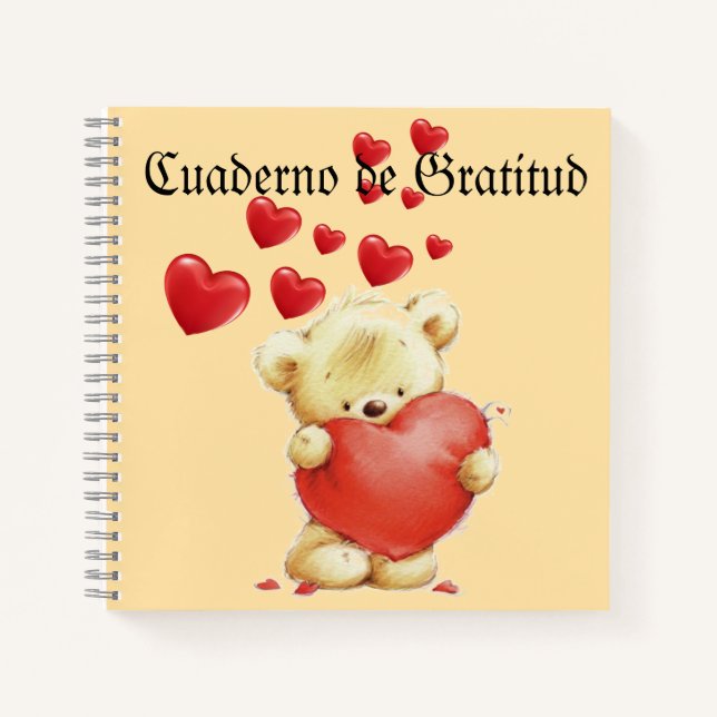 Cuaderno de gratitud notizbuch (Vorderseite)
