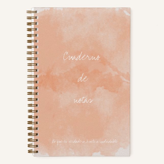 Cuaderno de notas  notizbuch (Vorderseite)
