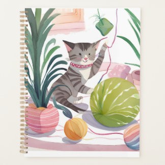Cuaderno de un lindo gatito planer