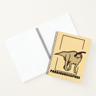 Cuaderno diseño dinosaurio Parasaurolophus Notizbuch