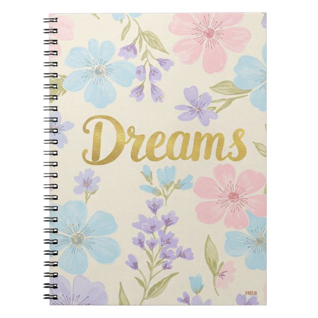 Cuaderno Dreams Floral Pattern Notizblock (Vorderseite)