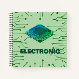 Cuaderno Electronic Chip Green Notizbuch
