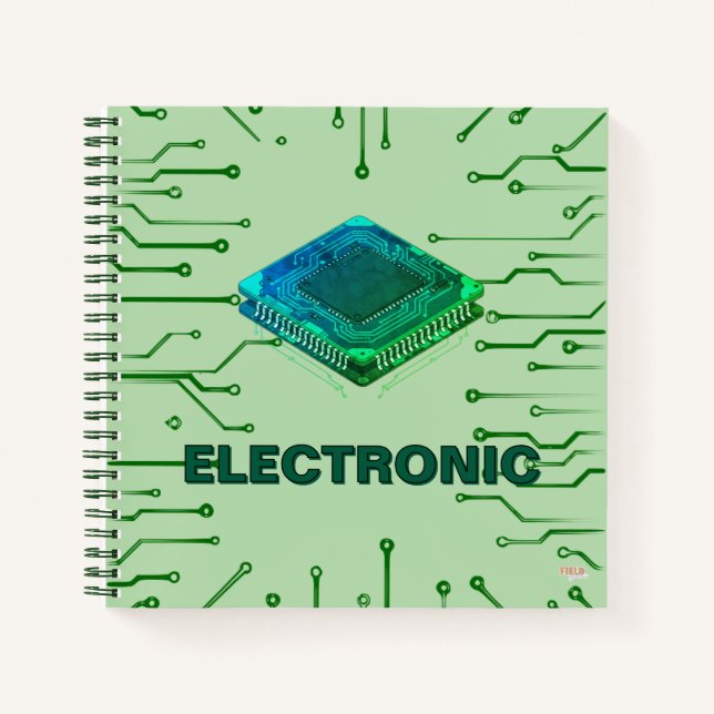 Cuaderno Electronic Chip Green Notizbuch (Vorderseite)