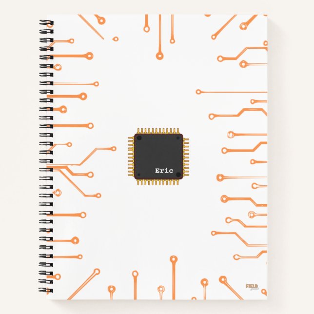 Cuaderno Electronic Chip Orange Notizbuch (Vorderseite)
