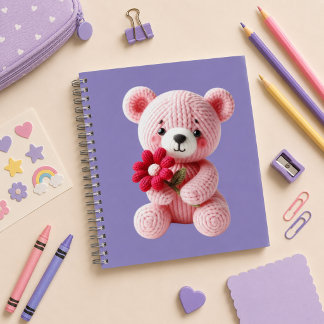 Cuaderno espiral con diseño de lindo osito notizbuch