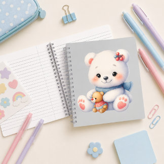 Cuaderno espiral con diseño de lindo osito notizbuch