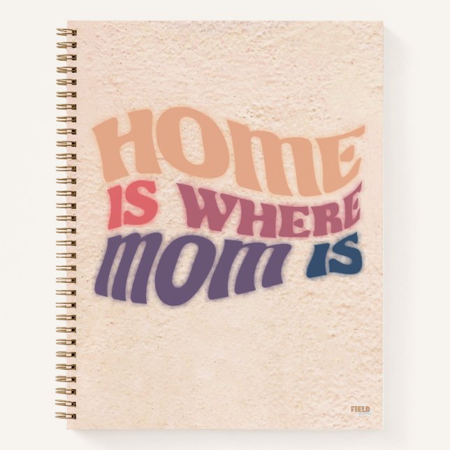 Cuaderno Home is Here Mom Is Notizbuch (Vorderseite)