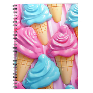 Cuaderno Ice Cream Kawaii Helados Notizblock