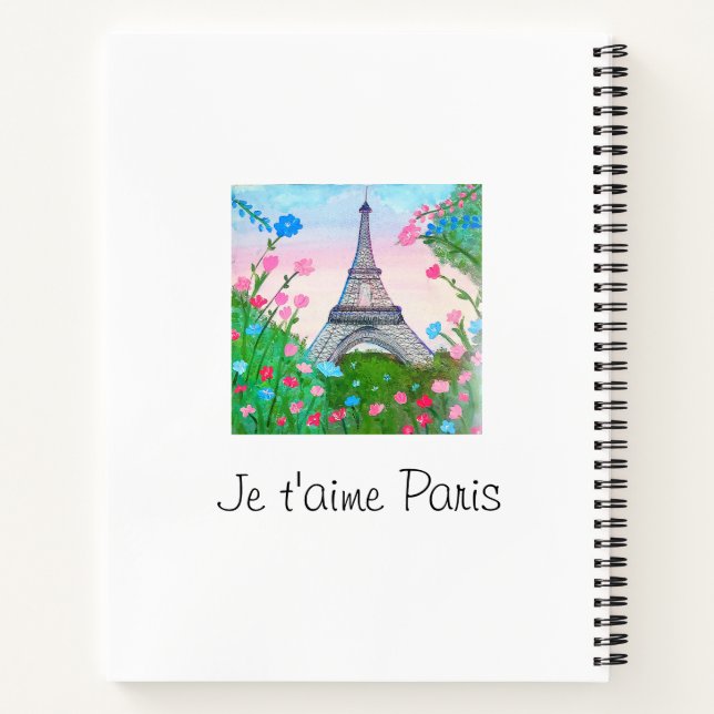 Cuaderno "Paris" Notizbuch (Rückseite)