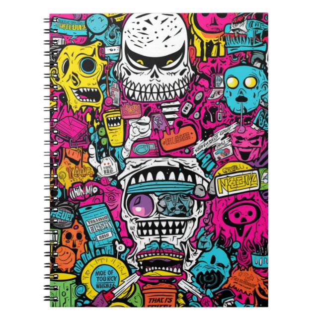 Cuaderno Terror Pop Art  Notizblock (Vorderseite)