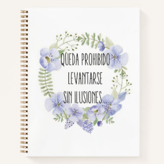 Cuadernos A4 linea Mensajes Notizbuch