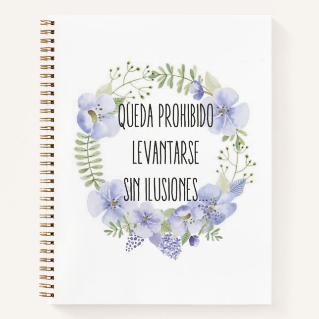 Cuadernos A4 linea Mensajes Notizbuch (Vorderseite)