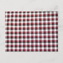 Cuadrille Rot Weiß und Schwarz Stil Postkarte