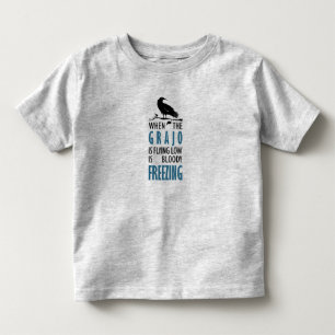 Cuando el grajo vuela bajo kleinkind t-shirt