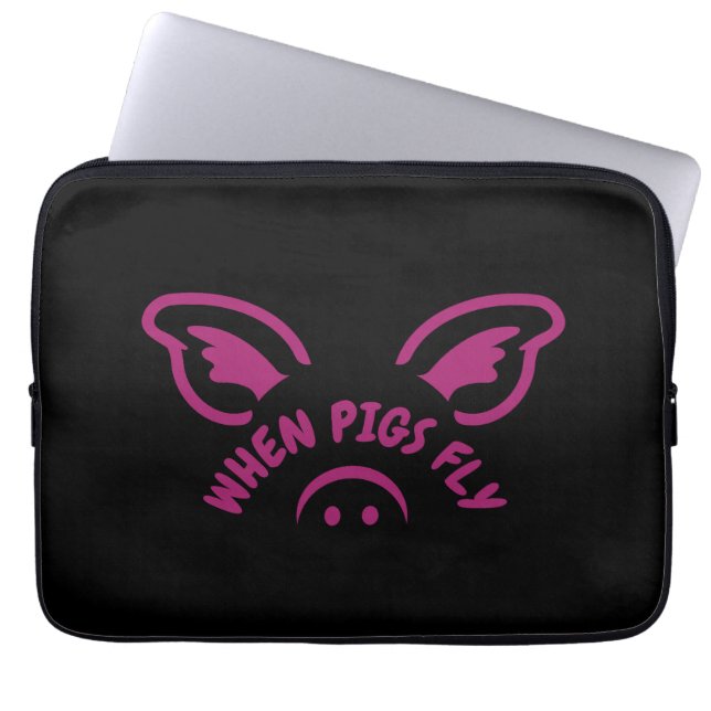 Cuando los cerdos vuelen laptopschutzhülle (Vorderseite)