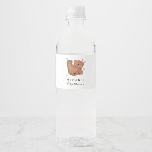 Cub Bear Girl Babydusche Pink Bow (Vorderseite)