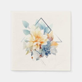 Cub-Flower: Personalized Wedding Napkins Serviette