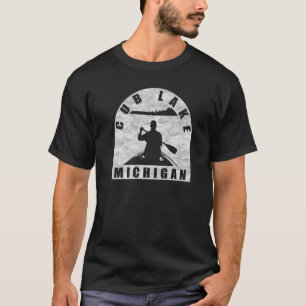 Cub Lake Canoeing Michigan T-Shirt