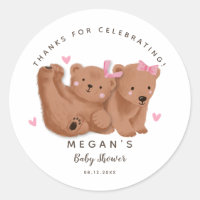 Cub Twin Bears Girls Babydusche