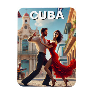 Cuba Cha Cha Dancers Magnet