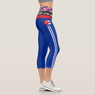 Cuba & Cuban Flag Mode, Fitness, Sports Capri L Leggings