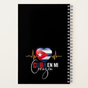 Cuba en Mi corazon Caribbean Cubano Cubana Notizbuch