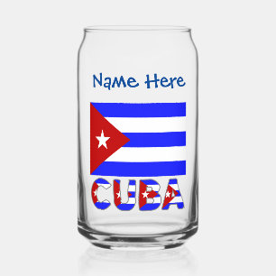 Cuba et Drapeau Cubain Personnalisé Bleu Clair 