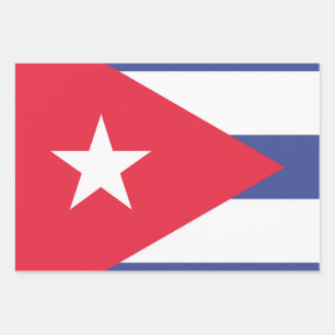 Cuba Flag Emblem Geschenkpapier Set