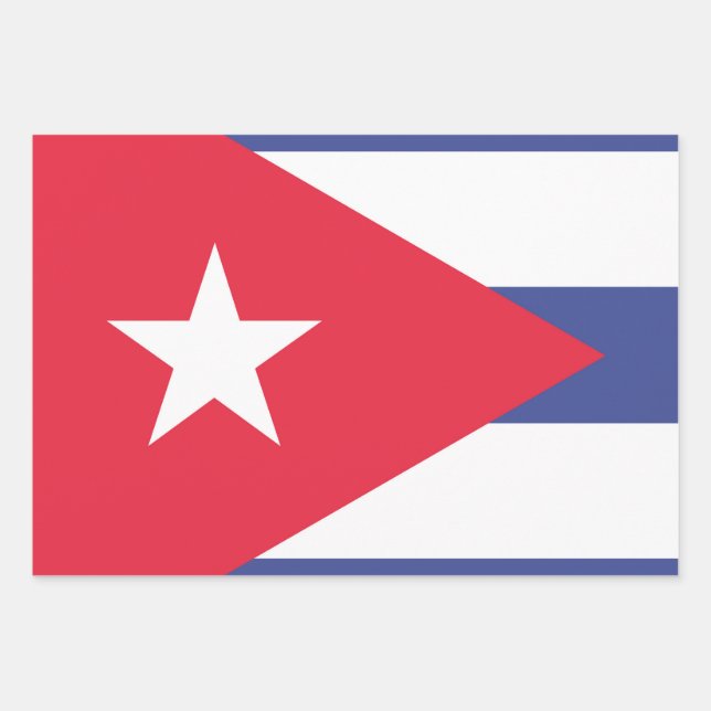 Cuba Flag Emblem Geschenkpapier Set (Vorderseite)