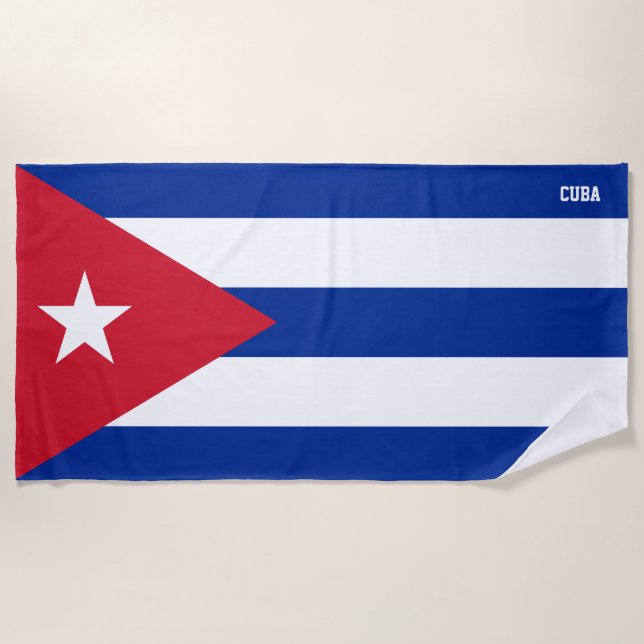 Cuba Flag Splendid Patriotic Strandtuch (Vorderseite)