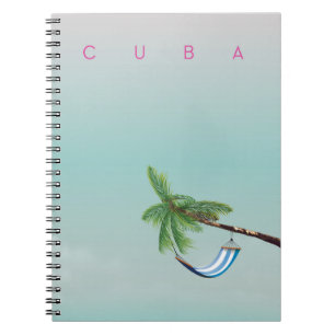 Cuba Hammock Vintager Urlaubstext. Notizblock