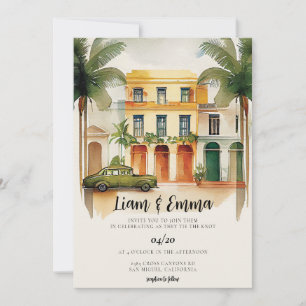 Cuba Havana Faire-part de mariage destination mari