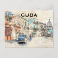 Cuba Havana Tourisme Vintage voyage Ajouter Carte 