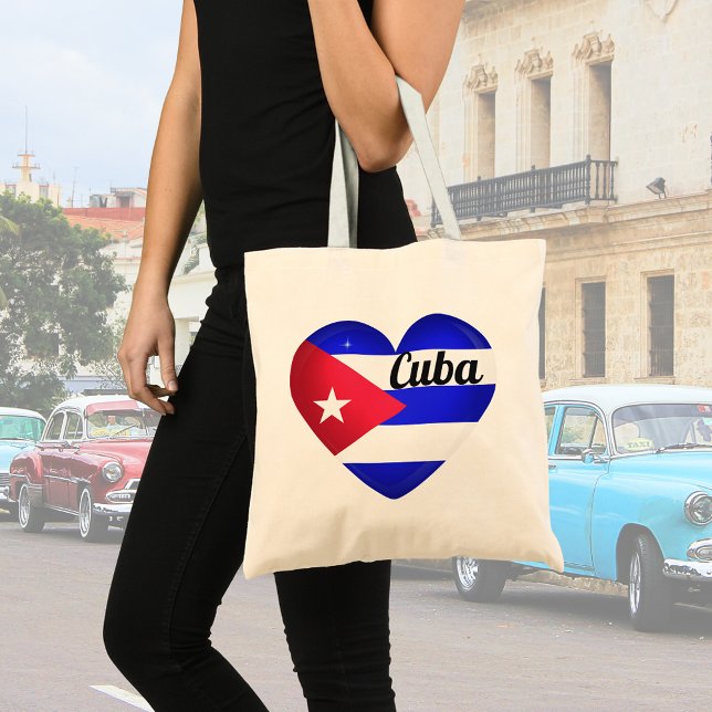 Cuba Heart Flag Tragetasche (Von Creator hochgeladen)