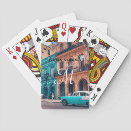 Cuba Holiday Travel Monogram Classic Playing Cards Spielkarten