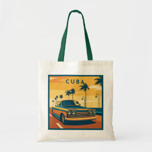 Cuba Illustration Tragetasche